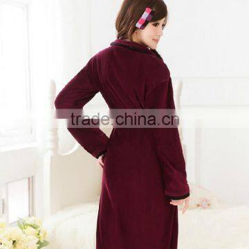 Factory wholesale luaury ladies long bathrobes