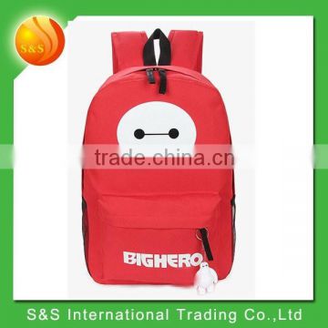 hot selling multi- color baymax high class student school bag