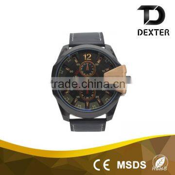 2016 factory price classic men vintage leather watch