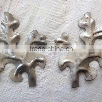 ornamental wrought iron metal stamping leaves/ stamped leaves