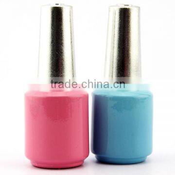 hot sale colors gel nail polish glass bottle/container uv