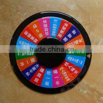 four colors printing acrylic turntable for Pub or KTV