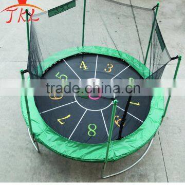 10ft round single trampoline park with safety enclosure for kids from the factory