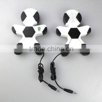 2014 the hot sale Mini Football-shaped Portable Speaker For World Cup design promotion gifts