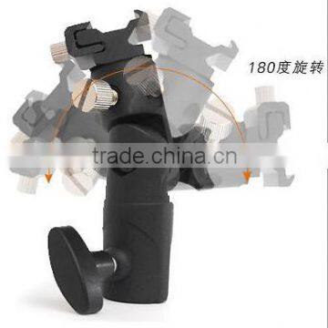 E Speedlite Flash Mount Holder For Light Stand Photo Video Studio Umbrella Hole photo-3