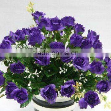 Purple wedding flower balls