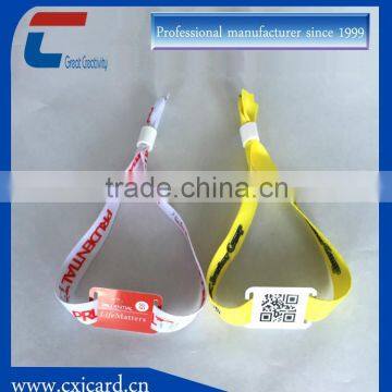 customized fabric nfc wristbands for event management