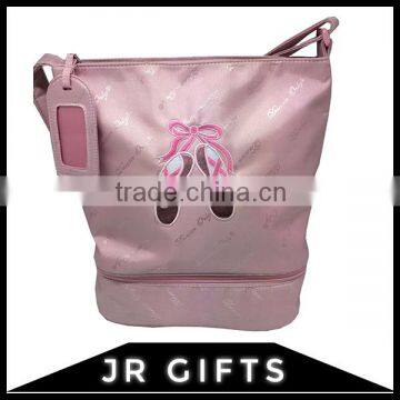 Stable Quality Pink Polyester Kids Dance Bag