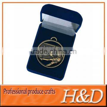 football bronze medal with box with customised