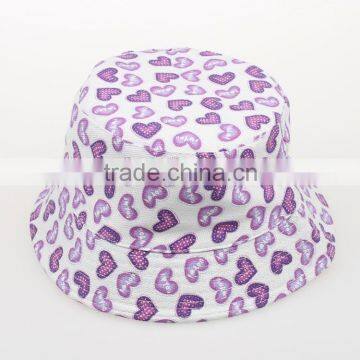 kids floral print bucket hat sun cap