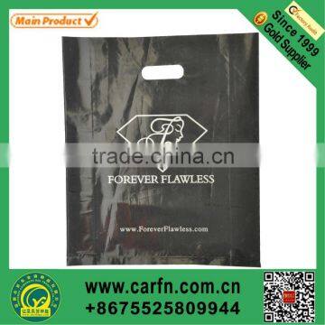 custom printed black plastic bags