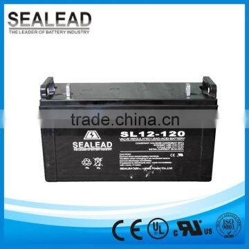 Made in guangzhou battery maintenance free battery12V 120AH street light solar battery