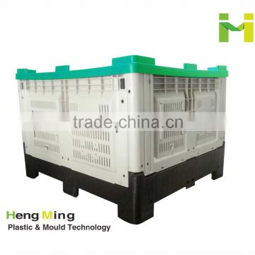 euro style foldable plastic storage box