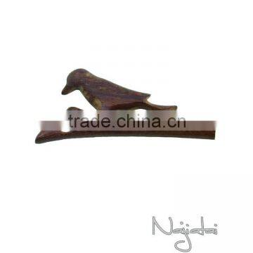 Brown Bird Japanese Magic Vintage Wooden Hair Stick photo-2