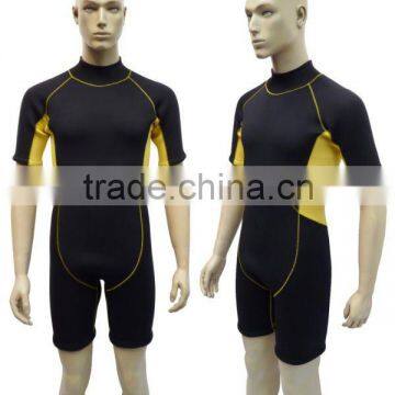 Shorty neoprene diving wetsuit for surfing and diving