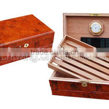 Handmade Electric Spanish Cedar Cigar Humidor for 100 Cigars,humidor Cigar Watch Box photo-5