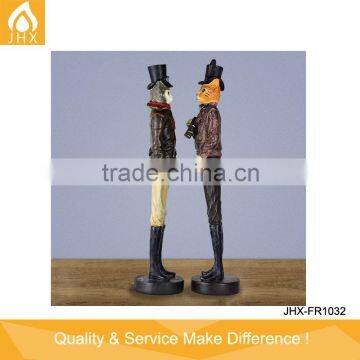 American Country Style Resin Cat Friends Figurine photo-3