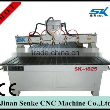 multi heads 1325 high speed 3d cnc router/wood door making cnc router cutting/wooden door design cnc router machine