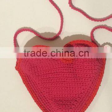 handmade knitted crochet bag for girls wholesale