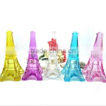 2015 new colorful eiffel perfume bottle, eiffel tower perfume bottle, perfume packaging bottle