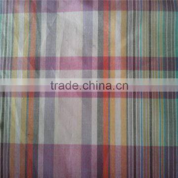 100% cotton yarn dyed woven fabric stripe plaid pattern shirt fabric