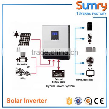 Solar inverter 48vdc to 220vac 230vac/dc to ac power solar inverter with battery charger/5kva solar inverter