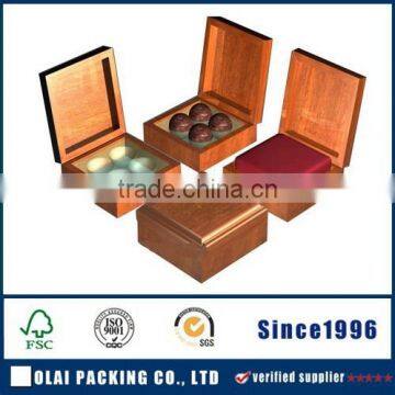 high glossy wooden chocolate case wholesale