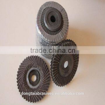 100mm sunflower Flap Disc using sharp calcined aluminium oxide material for metal polishing