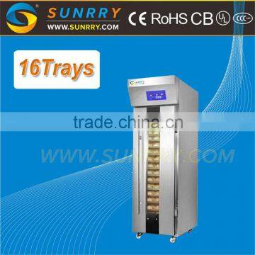 Industrial bakery equipment digital single door 16 trays bakery prover industrial fermentation machine bread