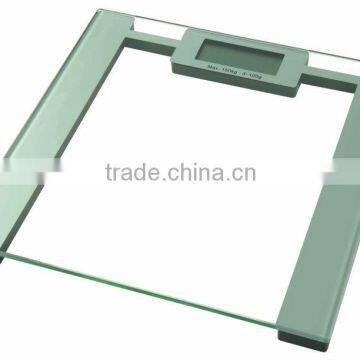 european compact transparent tempered glass body weighing scale