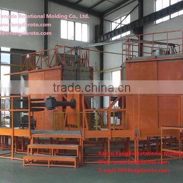 FD4-3100 Four arm rotomolding machine, rotational molding machine, plastic product making machine