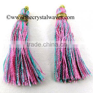 Pink & Turquoise Color Tassels