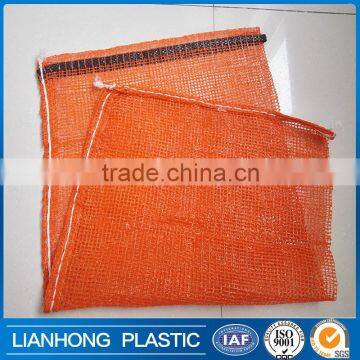 Orange or red small leno mesh bag on sale