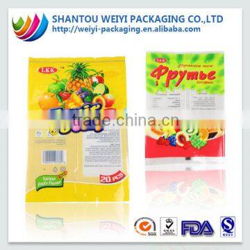 Vacuum sealed plastic frozen food packaging freezer bag