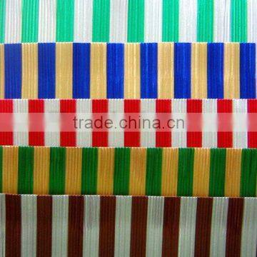 striped corrugated chocolate aluminum foil