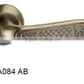 Factory hot-sale advertising lever door handles, door lock hardware, door handle antique for external door