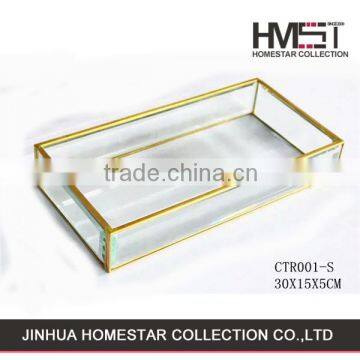 Factory wholesale fashion glass jewelry storage box