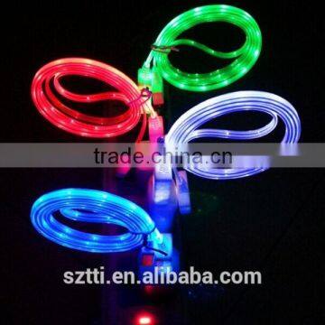 2014 led micro usb cable new product new gadgets with led light