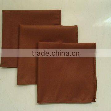 Durable brown polyester table napkin/dinner napkins