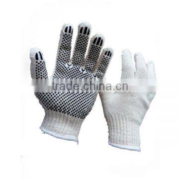 Slip Resistance Cotton Black PVC Dots Gloves