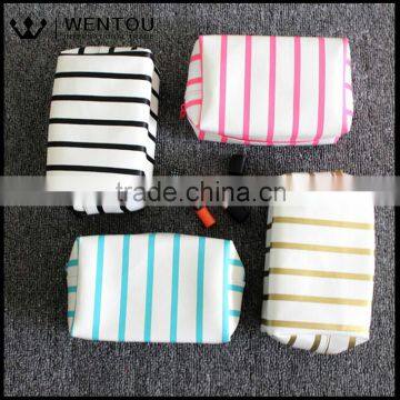 Wholesale Stripe Cosmetic Bag