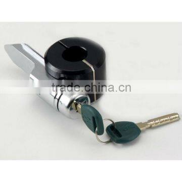 (Car Steering Lock) Car Steering Lock with Black Powder-coated Lockset and Chrome-plated Lock Pin