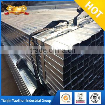 Building material Q195/Q235 erw welded pre galvanized square structure tube