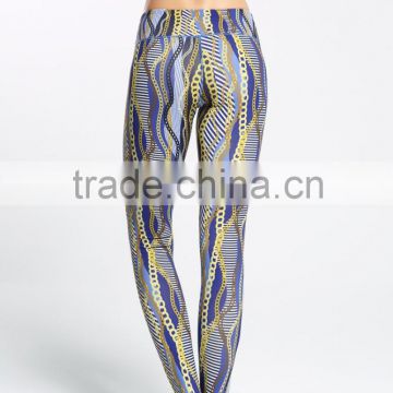 Women wearing tight spandex high Waist pattern free girls leggings