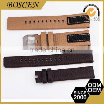 Luxury Quality Specialized Customizable 24Mm Leather Watch Strap