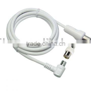 Video Cable,RF Cable, 9.5MM Plug to 9.5MM Jack(Right Angled)