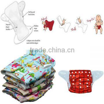 Popular designs fast absorption baby wrap cloth diaper