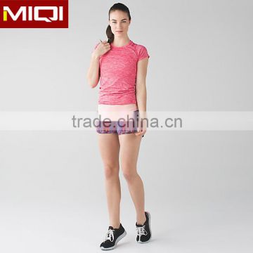 New design hip up buttock digital printed silk fabric yoga shorts mini shorts sexy girl in tight short shorts