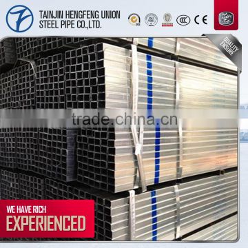 square and rectangle pre galvanized steel pipe price