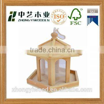 made in china outdoor wooden bird feeder